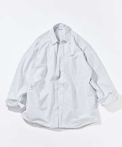 CAHLUMN(カウラム)の「CAHLUMN/カウラム Oxford Button Down Shirt/オックスフォード ボタンダウン シャツ(シャツ/ブラウス・メンズ・ホワイト/サックスブルー/その他13・MEDIUM/LARGE/XX-LARGE/X-LARGE)」の10枚目の写真