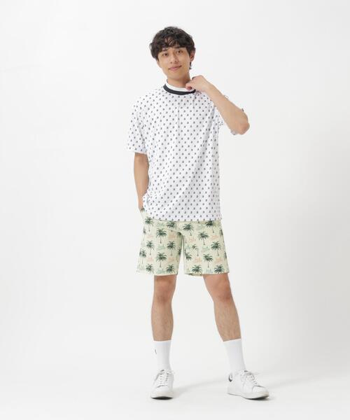Jack Bunny!!(ジャックバニー)の「吸水速乾ロゴプリント半袖モックネックカットソー(Tシャツ/カットソー・メンズ・ネイビー/ホワイト/グリーン・X-LARGE/LARGE/MEDIUM)」の4枚目の写真