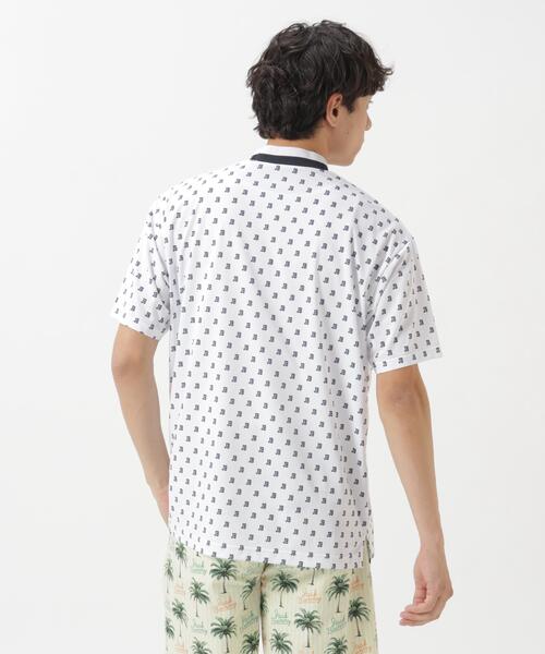 Jack Bunny!!(ジャックバニー)の「吸水速乾ロゴプリント半袖モックネックカットソー(Tシャツ/カットソー・メンズ・ネイビー/ホワイト/グリーン・X-LARGE/LARGE/MEDIUM)」の6枚目の写真