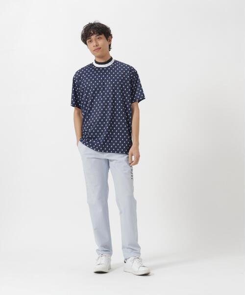 Jack Bunny!!(ジャックバニー)の「吸水速乾ロゴプリント半袖モックネックカットソー(Tシャツ/カットソー・メンズ・ネイビー/ホワイト/グリーン・X-LARGE/LARGE/MEDIUM)」の11枚目の写真