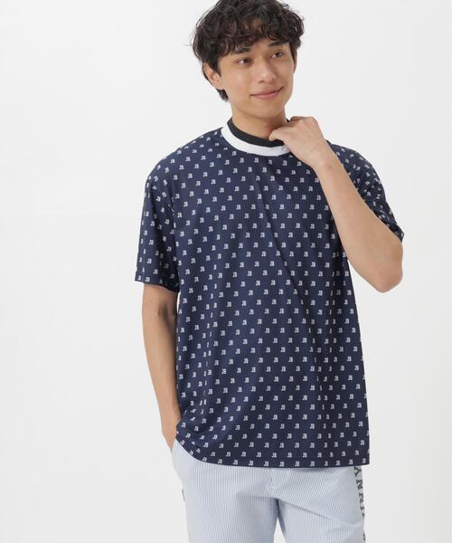 Jack Bunny!!(ジャックバニー)の「吸水速乾ロゴプリント半袖モックネックカットソー(Tシャツ/カットソー・メンズ・ネイビー/ホワイト/グリーン・X-LARGE/LARGE/MEDIUM)」の12枚目の写真
