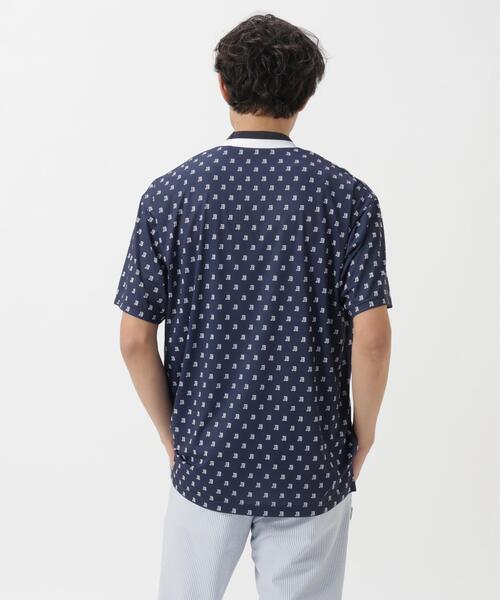 Jack Bunny!!(ジャックバニー)の「吸水速乾ロゴプリント半袖モックネックカットソー(Tシャツ/カットソー・メンズ・ネイビー/ホワイト/グリーン・X-LARGE/LARGE/MEDIUM)」の14枚目の写真