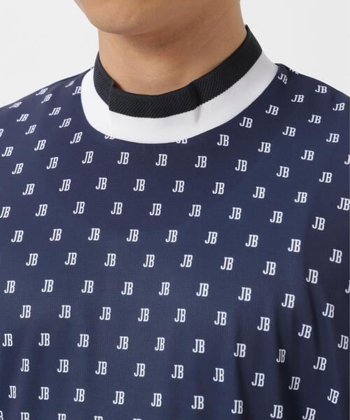 Jack Bunny!!(ジャックバニー)の「吸水速乾ロゴプリント半袖モックネックカットソー(Tシャツ/カットソー・メンズ・ネイビー/ホワイト/グリーン・X-LARGE/LARGE/MEDIUM)」の15枚目の写真