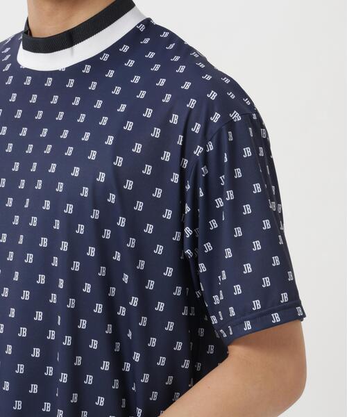 Jack Bunny!!(ジャックバニー)の「吸水速乾ロゴプリント半袖モックネックカットソー(Tシャツ/カットソー・メンズ・ネイビー/ホワイト/グリーン・X-LARGE/LARGE/MEDIUM)」の16枚目の写真