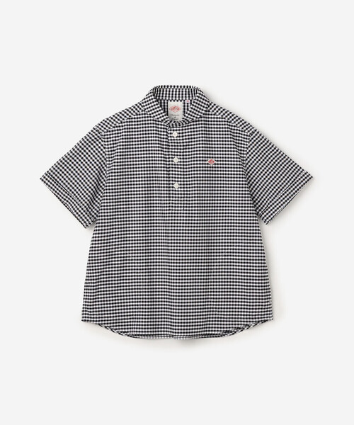 DANTON(ダントン)の「DANTON | オックスフォード 丸襟半袖プルオーバーシャツ PLAID WOMEN(シャツ/ブラウス・レディース・ブラック系その他・34/36/38)」の6枚目の写真
