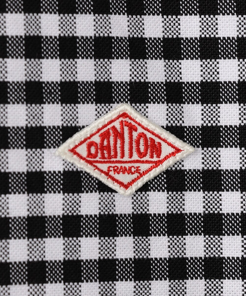 DANTON(ダントン)の「DANTON | オックスフォード 丸襟半袖プルオーバーシャツ PLAID WOMEN(シャツ/ブラウス・レディース・ブラック系その他・34/36/38)」の11枚目の写真