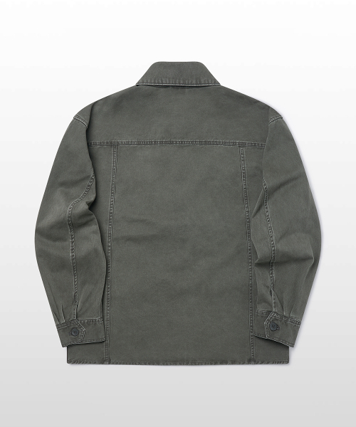 WEST GRAND BOULEVARD(ウエストグランドブルバード)の「クーパーウォッシュドコットンチョアジャケット WASHED KHAKI(ミリタリージャケット・メンズ・その他・MEDIUM/LARGE/X-LARGE)」の3枚目の写真