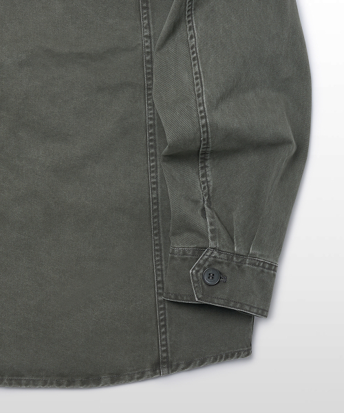 WEST GRAND BOULEVARD(ウエストグランドブルバード)の「クーパーウォッシュドコットンチョアジャケット WASHED KHAKI(ミリタリージャケット・メンズ・その他・MEDIUM/LARGE/X-LARGE)」の7枚目の写真