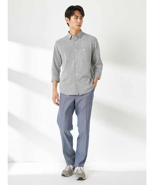 McGREGOR(マックレガー)の「ニットサッカーシャツ(シャツ/ブラウス・メンズ・アイボリー/バイオレット/ネイビー・L/M/XL)」の5枚目の写真