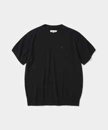 UNIFORM BRIDGE（ユニフォームブリッジ）の「boucle crewneck s/s knit black（ニット/セーター）」