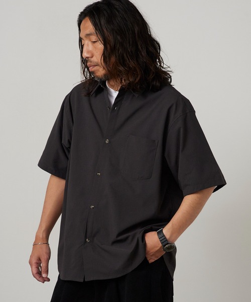 ROOPTOKYO（ループトウキョウ）の「機能素材半袖シャツ 多機能 2026年春夏（シャツ/ブラウス・メンズ・ホワイト/ブラック/カーキブラウン・M/L）」の3枚目の写真