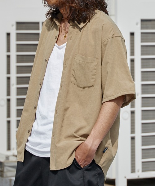 ROOPTOKYO（ループトウキョウ）の「機能素材半袖シャツ 多機能 2026年春夏（シャツ/ブラウス・メンズ・ホワイト/ブラック/カーキブラウン・M/L）」の11枚目の写真
