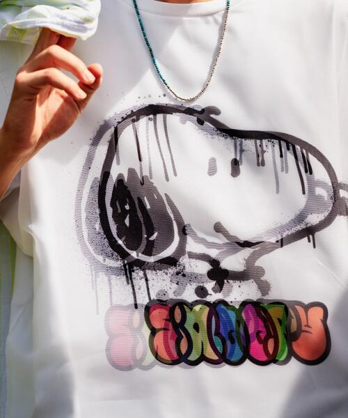 TRIPPY ART(トリッピーアート)の「TRIPPY ART(トリッピーアート)SNOOPY DRIP TEE(Tシャツ/カットソー・メンズ・ホワイト・L/S/M)」の4枚目の写真