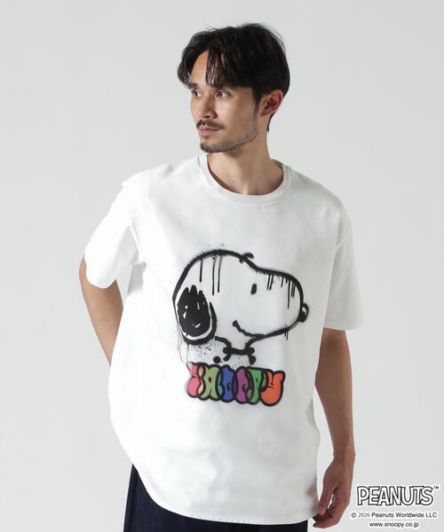 TRIPPY ART(トリッピーアート)の「TRIPPY ART(トリッピーアート)SNOOPY DRIP TEE(Tシャツ/カットソー・メンズ・ホワイト・L/S/M)」の6枚目の写真