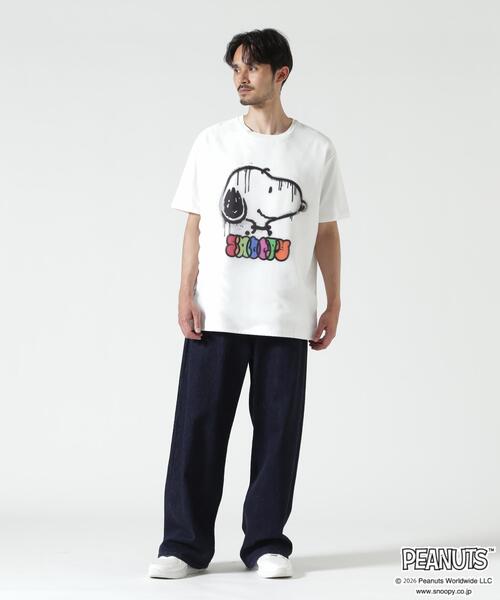 TRIPPY ART(トリッピーアート)の「TRIPPY ART(トリッピーアート)SNOOPY DRIP TEE(Tシャツ/カットソー・メンズ・ホワイト・L/S/M)」の8枚目の写真