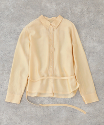 LOW CLASSIC | 【LOW CLASSIC/ロウ クラシック】 SEE-THROUGH SHIRRED BACK BLO(シャツ/ブラウス)
