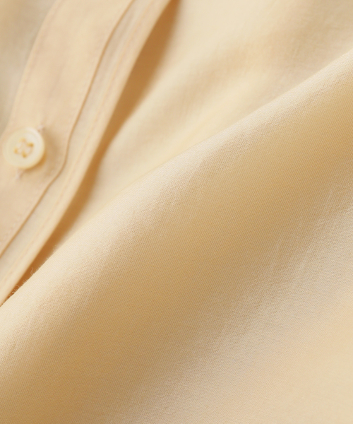 LOW CLASSIC(ロウ クラシック)の「【LOW CLASSIC/ロウ クラシック】 SEE-THROUGH SHIRRED BACK BLO(シャツ/ブラウス・レディース・イエロー・MEDIUM)」の5枚目の写真