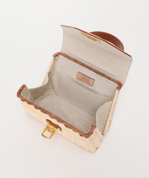 capaf（カパフ）の「CAPAF カパフ Bag Small 13258（かごバッグ・レディース・ベージュ・FREE）」の17枚目の写真