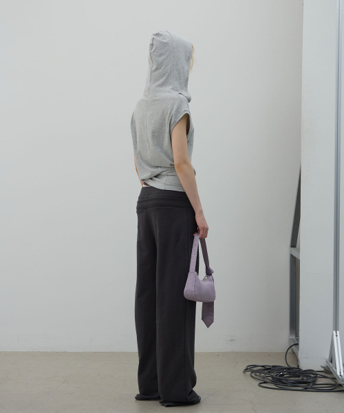 LCDC TM(エルシーディーシーティーエム)の「DOUBLE WAIST JERSEY PANTS (DARK GREY)(スウェットパンツ・レディース・その他・SMALL/MEDIUM)」の9枚目の写真