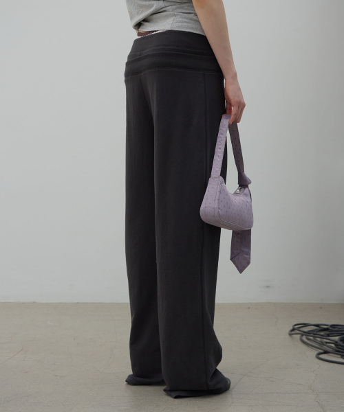 LCDC TM(エルシーディーシーティーエム)の「DOUBLE WAIST JERSEY PANTS (DARK GREY)(スウェットパンツ・レディース・その他・SMALL/MEDIUM)」の3枚目の写真