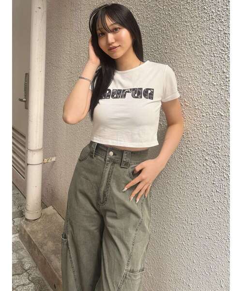 MURUA(ムルーア)の「パッチポケットバレルレッグパンツ 夏服(その他パンツ・レディース・ブラウン/カーキ・2/1)」の8枚目の写真