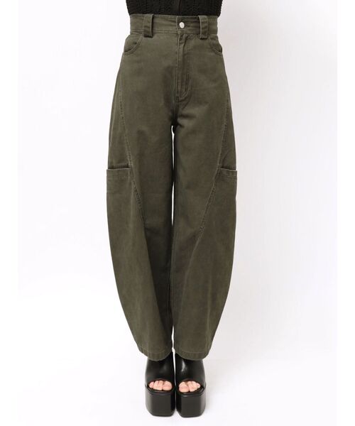 MURUA(ムルーア)の「パッチポケットバレルレッグパンツ 夏服(その他パンツ・レディース・ブラウン/カーキ・2/1)」の13枚目の写真