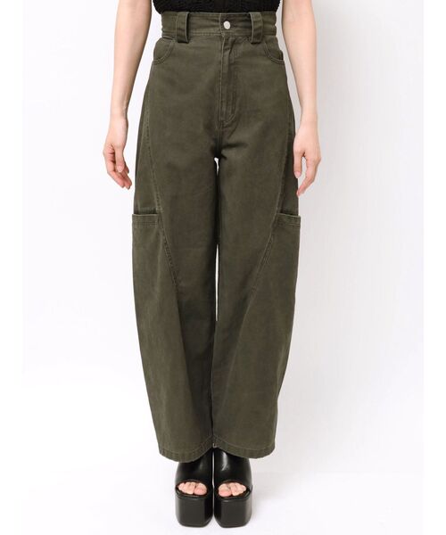 MURUA(ムルーア)の「パッチポケットバレルレッグパンツ 夏服(その他パンツ・レディース・ブラウン/カーキ・2/1)」の22枚目の写真