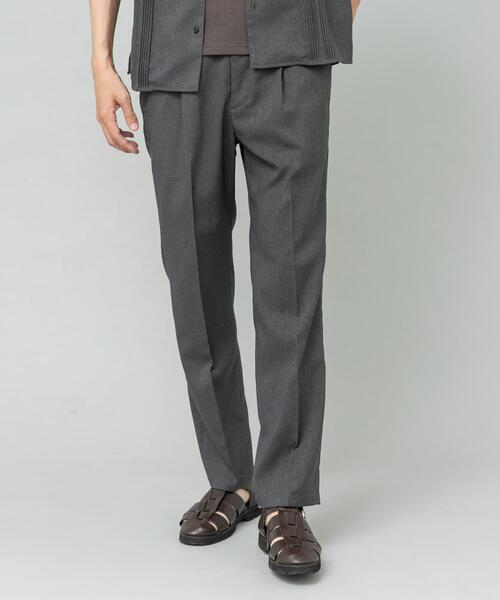 URBAN RESEARCH ROSSO MEN(アーバンリサーチロッソメン)の「『セットアップ対応』『防シワ』サマーウール調ストレートスラックス(その他パンツ・メンズ・ベージュ/ブラック/グレー・MEDIUM/LARGE)」の2枚目の写真