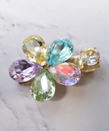 Port | 【 Port / ポート 】 オーロラフラワー ビジュー ヘアクリップ / ヘアピン ( 一個売り ) #(バレッタ/ヘアクリップ)