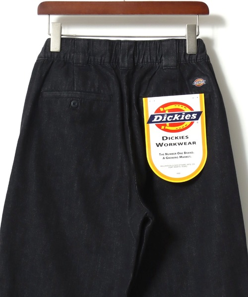 Dickies(ディッキーズ)の「Dickies/ディッキーズ Twill & Denim Work Pants/ツイル デニム ワイドストレートパンツ/ワークパンツ/イージーパンツ(デニムパンツ・メンズ・チャコール/ベージュ/ブルー系その他/ブラック/カーキ/ブラック系その他・M/L/XL)」の8枚目の写真