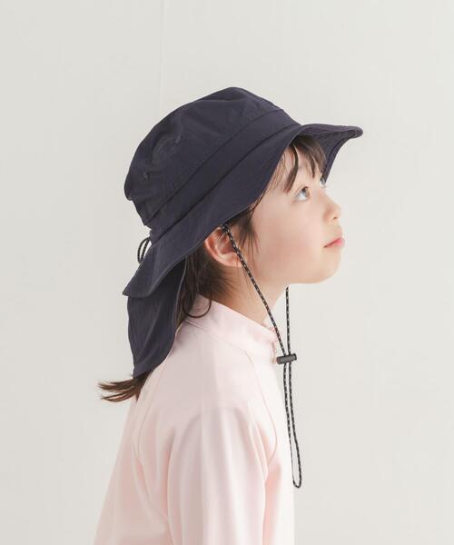 URBAN RESEARCH DOORS(アーバンリサーチドアーズ)の「撥水UVポケッタブルハット(KIDS)(ハット・キッズ・ネイビー/グレー系その他・ONE)」の2枚目の写真