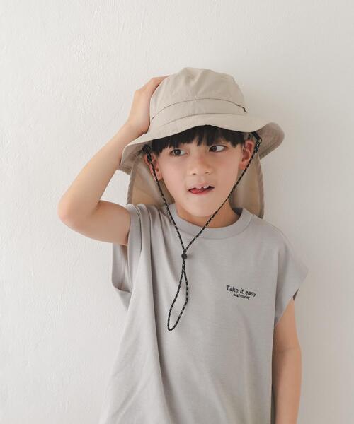 URBAN RESEARCH DOORS(アーバンリサーチドアーズ)の「撥水UVポケッタブルハット(KIDS)(ハット・キッズ・ネイビー/グレー系その他・ONE)」の3枚目の写真