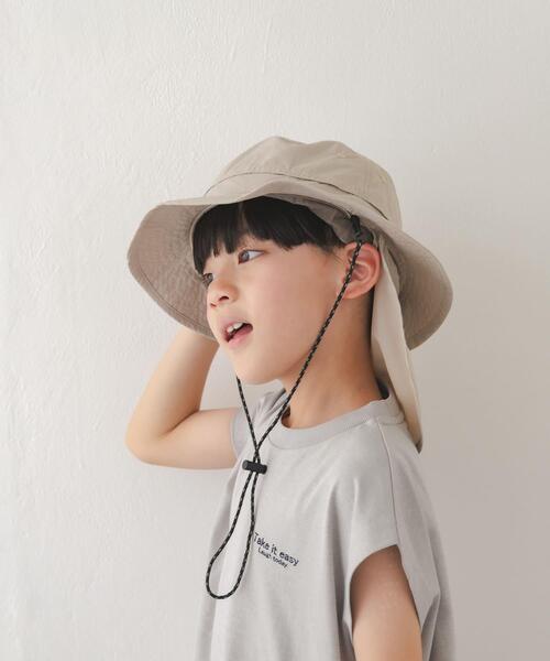 URBAN RESEARCH DOORS(アーバンリサーチドアーズ)の「撥水UVポケッタブルハット(KIDS)(ハット・キッズ・ネイビー/グレー系その他・ONE)」の4枚目の写真