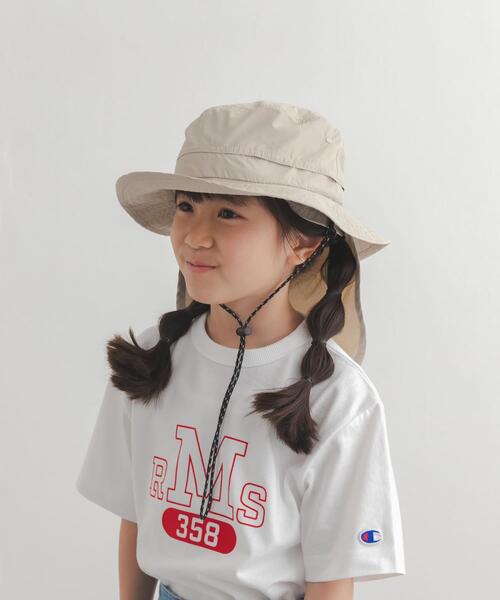 URBAN RESEARCH DOORS(アーバンリサーチドアーズ)の「撥水UVポケッタブルハット(KIDS)(ハット・キッズ・ネイビー/グレー系その他・ONE)」の8枚目の写真