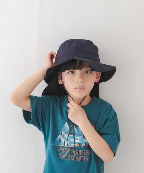 URBAN RESEARCH DOORS(アーバンリサーチドアーズ)の「撥水UVポケッタブルハット(KIDS)(ハット・キッズ・ネイビー/グレー系その他・ONE)」の14枚目の写真