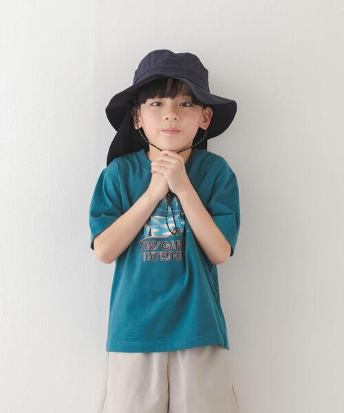 URBAN RESEARCH DOORS(アーバンリサーチドアーズ)の「撥水UVポケッタブルハット(KIDS)(ハット・キッズ・ネイビー/グレー系その他・ONE)」の16枚目の写真