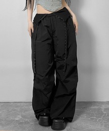 FOLLOWIN | 【 UNISEX 】フックデザインルーズワイドパンツ(スウェットパンツ)