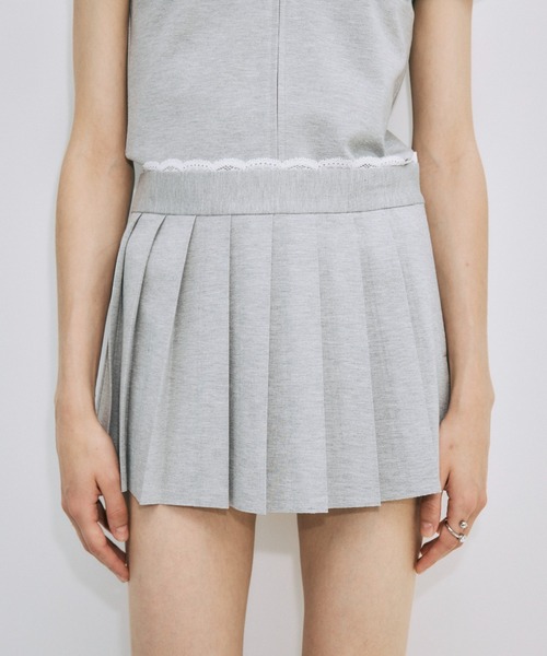 JOSE MOON(ジョゼムーン)の「PLEATS MINI SKIRT/プリーツミニスカート(スカート・レディース・ブラック/グレー・38/36)」の16枚目の写真