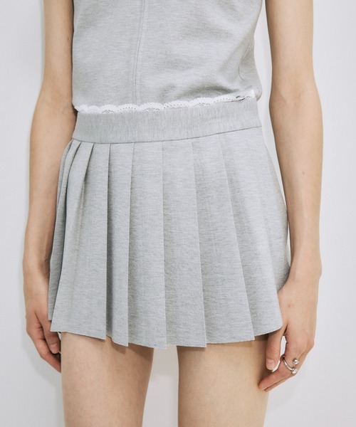 JOSE MOON(ジョゼムーン)の「PLEATS MINI SKIRT/プリーツミニスカート(スカート・レディース・ブラック/グレー・38/36)」の17枚目の写真