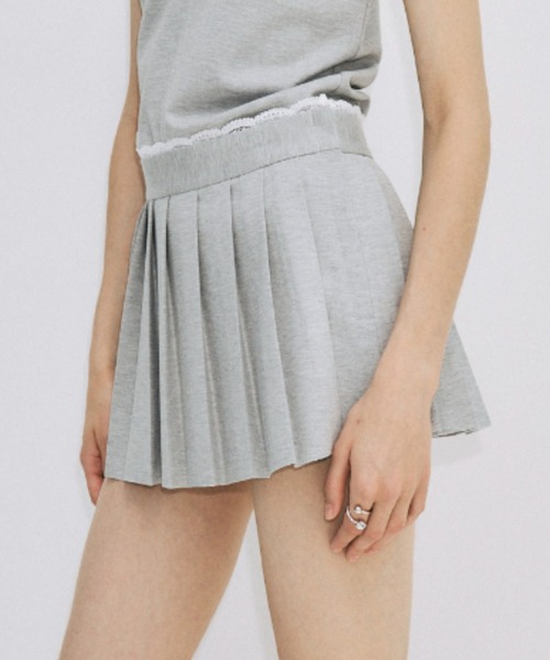 JOSE MOON(ジョゼムーン)の「PLEATS MINI SKIRT/プリーツミニスカート(スカート・レディース・ブラック/グレー・38/36)」の18枚目の写真
