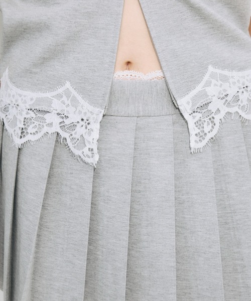 JOSE MOON(ジョゼムーン)の「PLEATS MINI SKIRT/プリーツミニスカート(スカート・レディース・ブラック/グレー・38/36)」の8枚目の写真