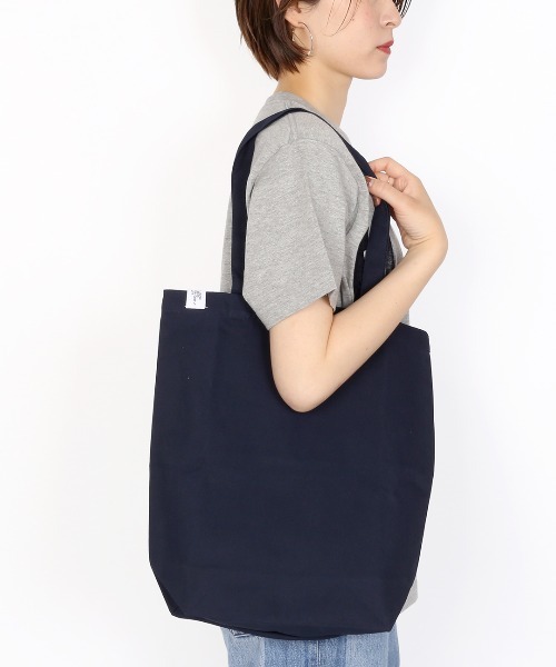 CAMPFREE（キャンプフリー）の「[キャンプフリー] CAMPFREE 無地 キャンバストートバッグ  [綿 キャンバス 帆布 コットン]（トートバッグ・レディース・ナチュラル/ライトグレー/ブラック/ネイビー・W/L/M/S）」の14枚目の写真