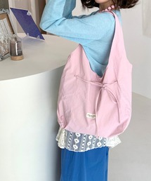 4 色展開 ナイロン リボントートバッグ 大容量 レディース 通勤用