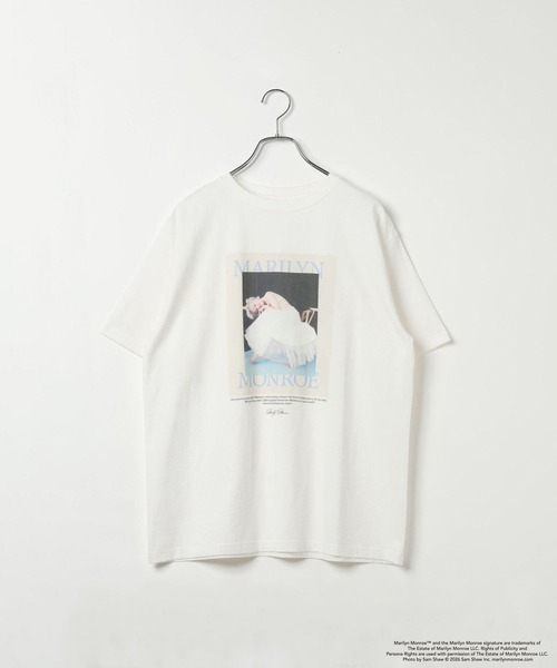 LEPSIM(レプシィム)の「MarilynMonroe TEE 778711(Tシャツ/カットソー・レディース・ホワイト/チャコールグレー/オフホワイト・FREE)」の2枚目の写真