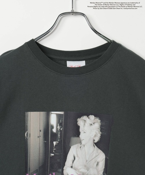 LEPSIM(レプシィム)の「MarilynMonroe TEE 778711(Tシャツ/カットソー・レディース・ホワイト/チャコールグレー/オフホワイト・FREE)」の14枚目の写真