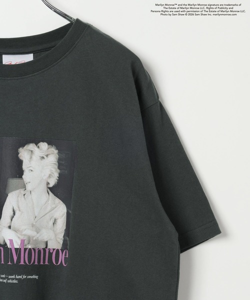 LEPSIM(レプシィム)の「MarilynMonroe TEE 778711(Tシャツ/カットソー・レディース・ホワイト/チャコールグレー/オフホワイト・FREE)」の15枚目の写真