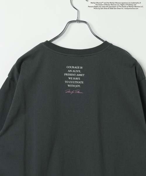 LEPSIM(レプシィム)の「MarilynMonroe TEE 778711(Tシャツ/カットソー・レディース・ホワイト/チャコールグレー/オフホワイト・FREE)」の8枚目の写真