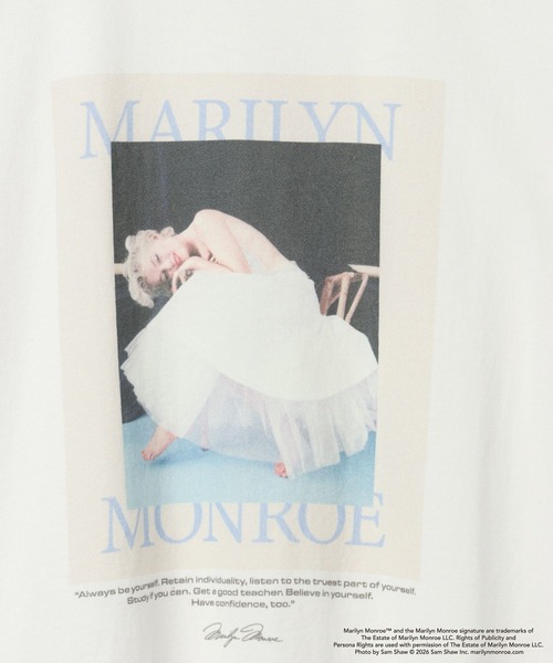 LEPSIM(レプシィム)の「MarilynMonroe TEE 778711(Tシャツ/カットソー・レディース・ホワイト/チャコールグレー/オフホワイト・FREE)」の10枚目の写真