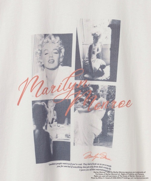 LEPSIM(レプシィム)の「MarilynMonroe TEE 778711(Tシャツ/カットソー・レディース・ホワイト/チャコールグレー/オフホワイト・FREE)」の13枚目の写真