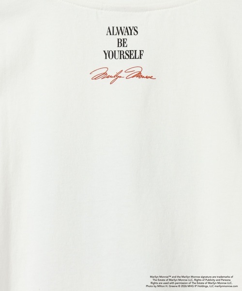 LEPSIM(レプシィム)の「MarilynMonroe TEE 778711(Tシャツ/カットソー・レディース・ホワイト/チャコールグレー/オフホワイト・FREE)」の4枚目の写真